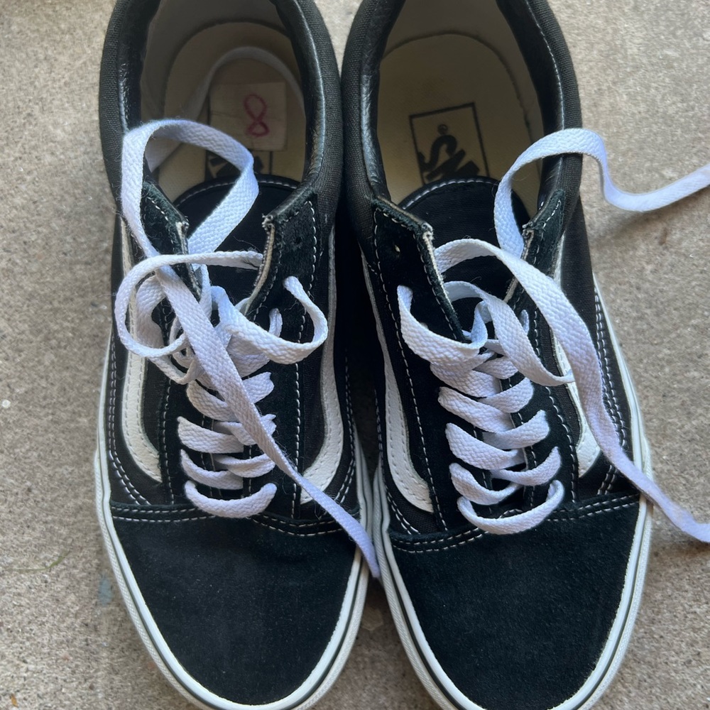 black vans worn twice